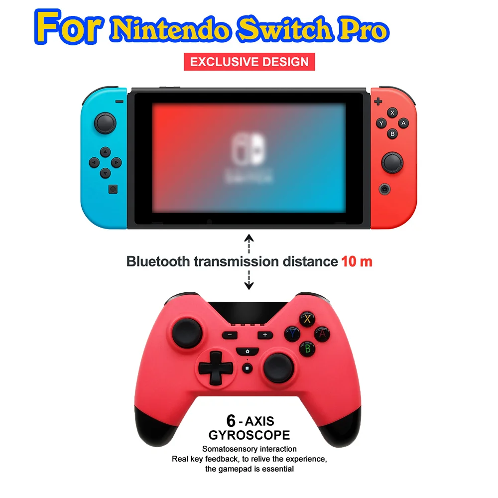 Manette Nintendo Pro BT Wireless Gamepad Joystick Game Controller for Nintendo Lite - Gallery Image 5