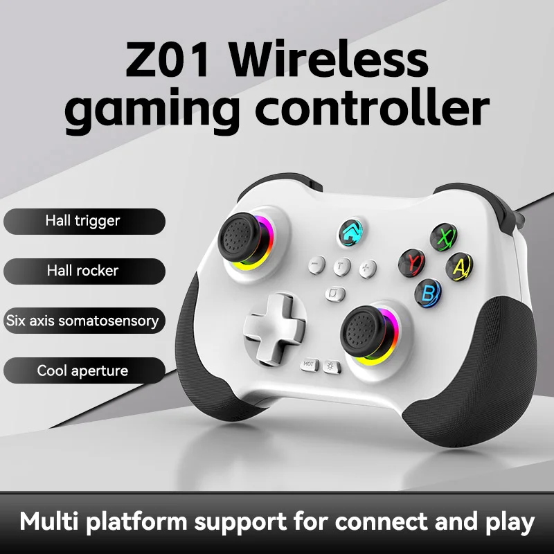 Hall Effect Joystick Wireless BT Pro Controller Gamepad Manette Vibration Sensor for Nintendo OLED PC - SKU Option 1