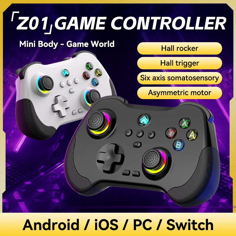 Hall Effect Joystick Wireless BT Pro Controller Gamepad Manette Vibration Sensor for Nintendo OLED PC - Gallery Image 4