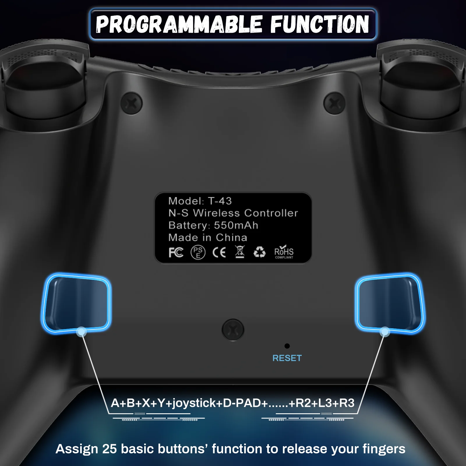 No Drift Controller Hall Effect Joystick Game Controller Wireless Gamepad for Nintendo - Gallery Image 4