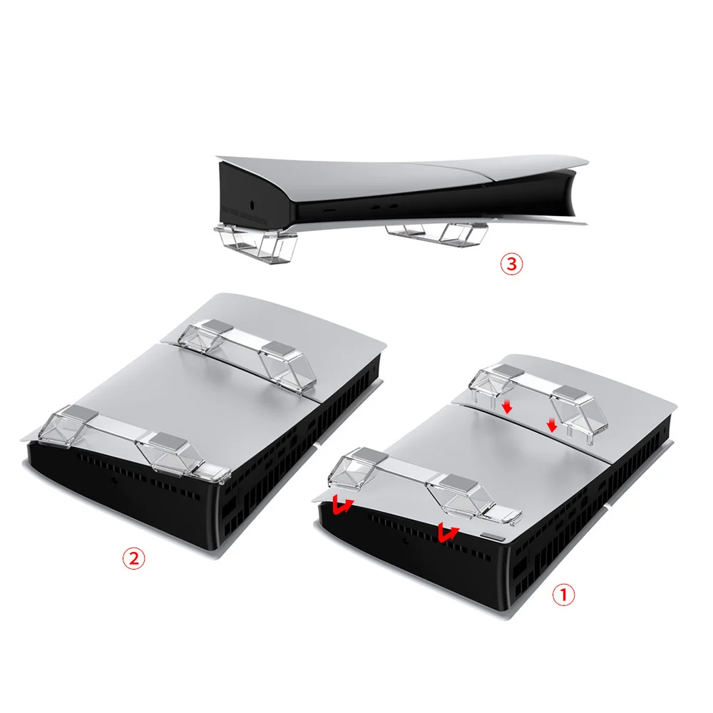 Ps5 /Ps5 Slim Console Holder Transparent Acrylic Bracket Console Holder Easy Digital for - Gallery Image 2
