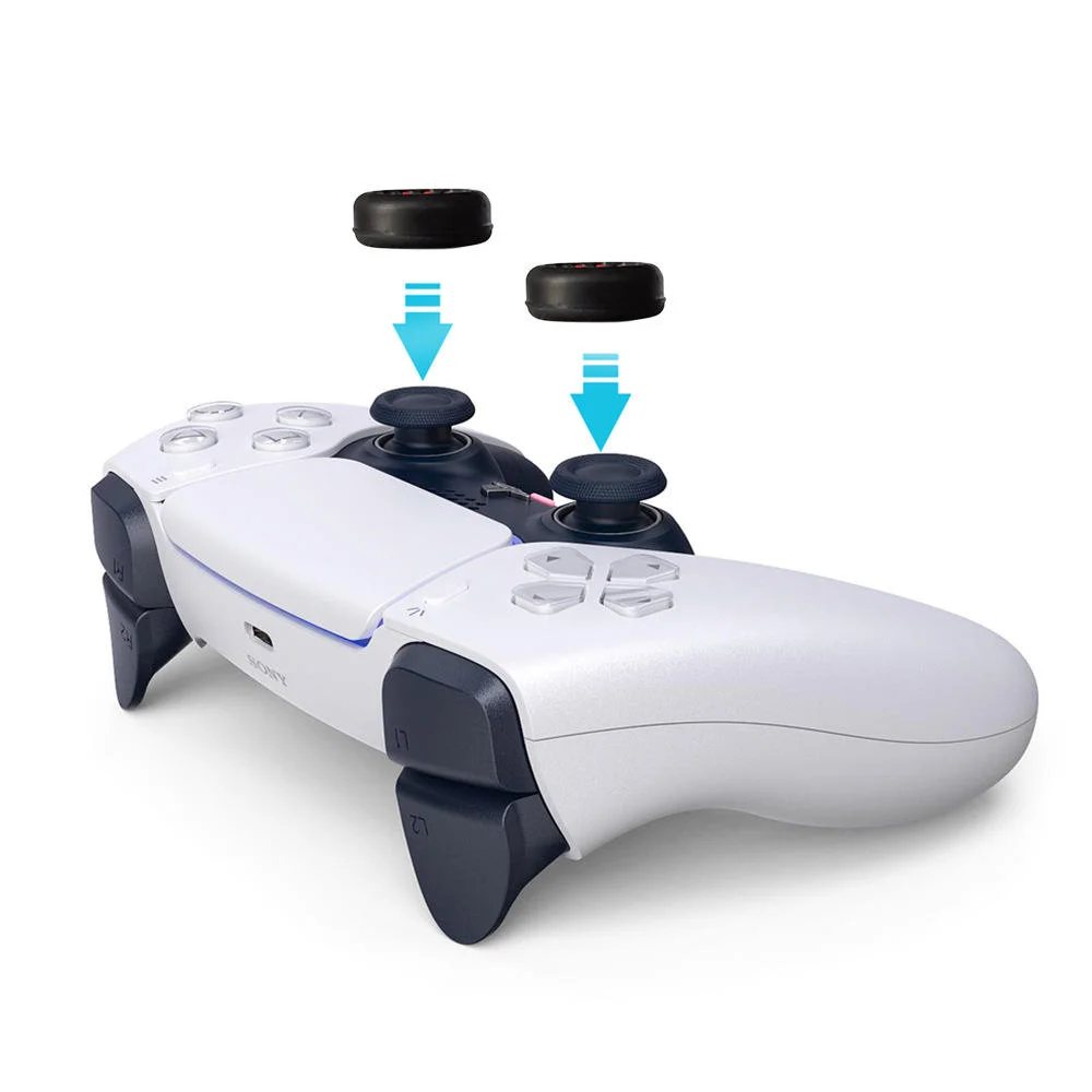 Granular Anti-Slip Texture Silicone Analog Thumbstick Caps - Gallery Image 3