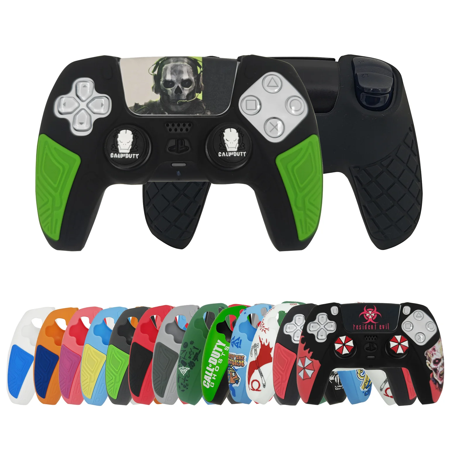 Sports Team Football Themed Anti-Slip Silicone Cover for PS5 / PS4 Controller