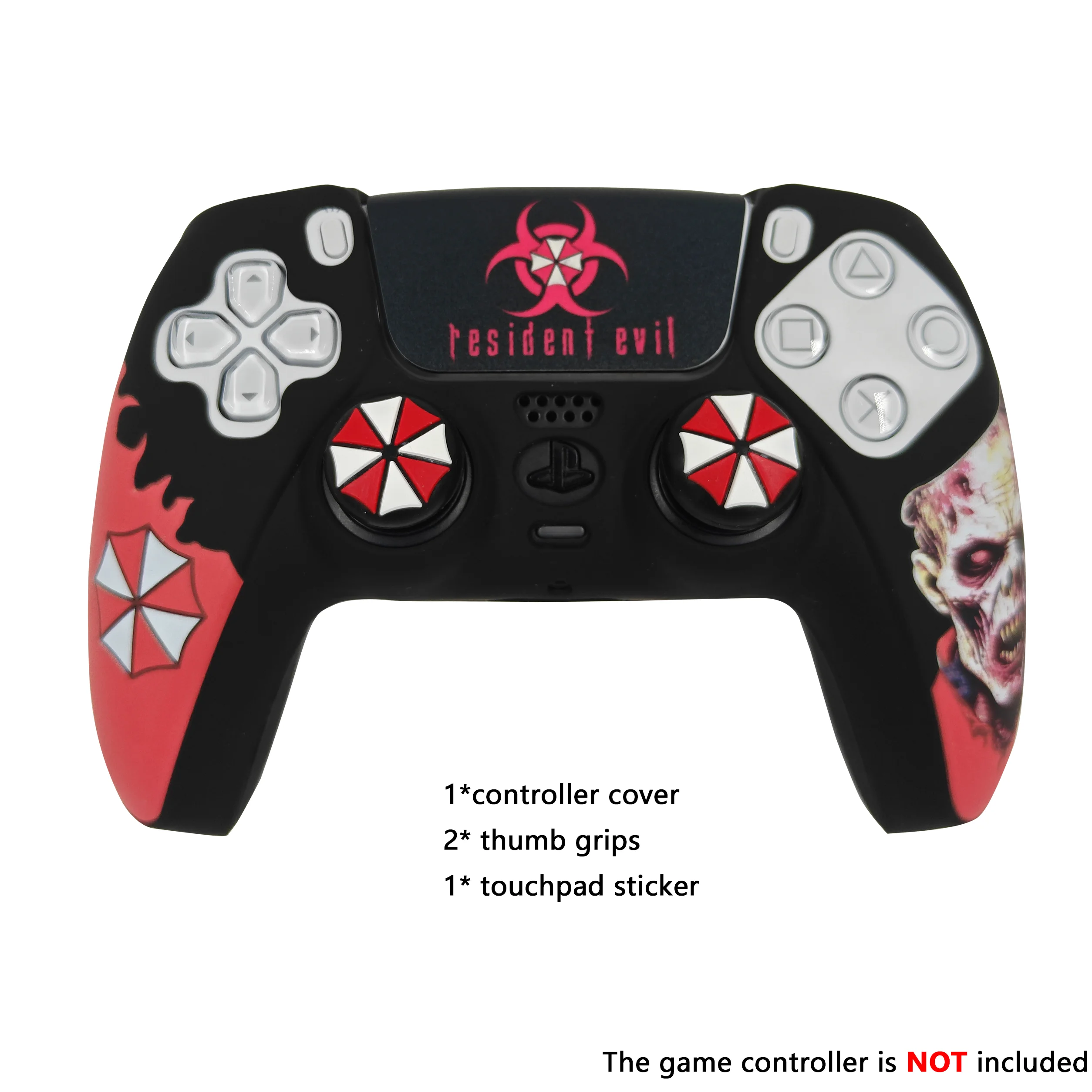 Gaming Graphic Full-Color Sublimation Silicone Grip Cover for PS5 DualSense - SKU Option 2