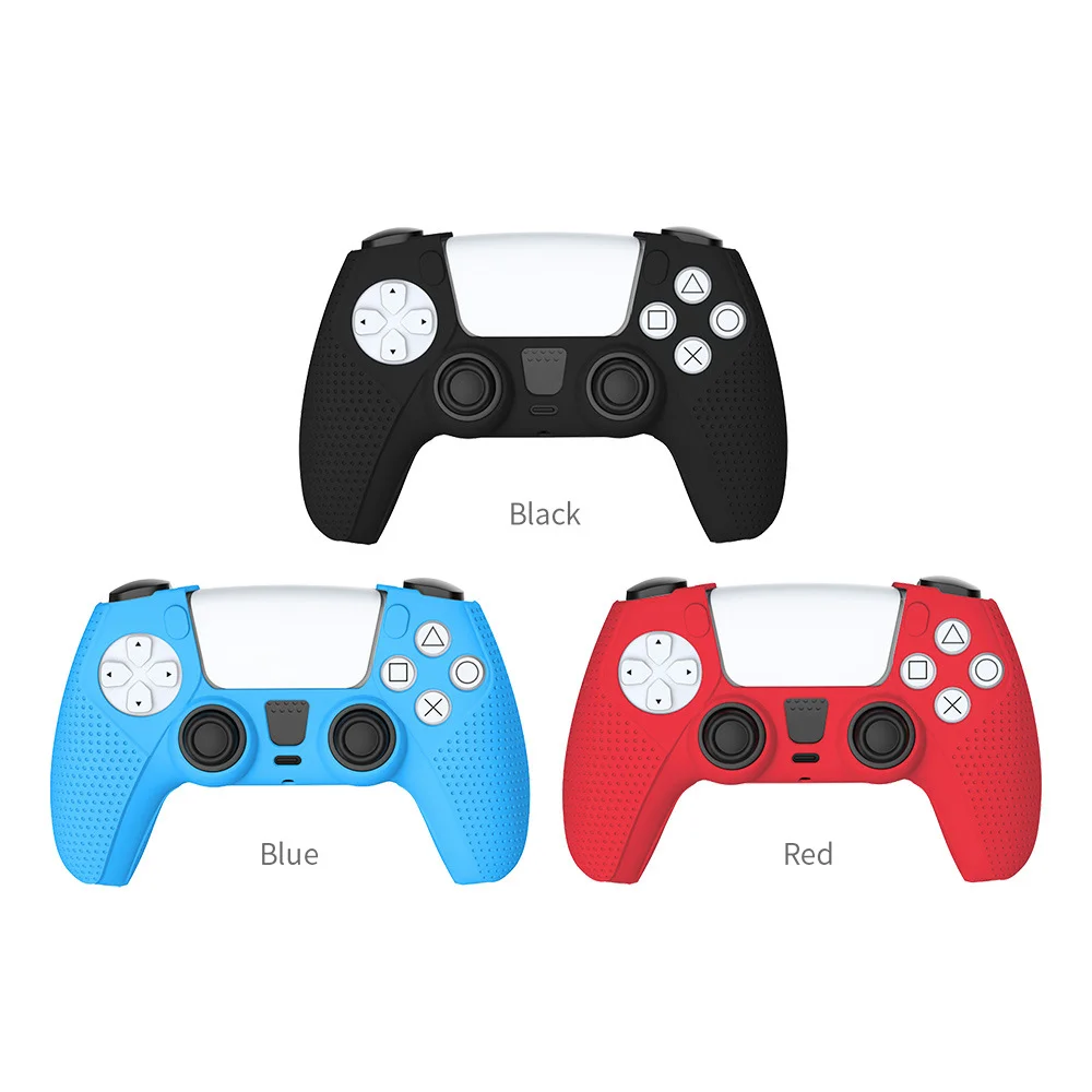 Soft Silicone Gel Rubber Case Cover for PS5 Controller Silicone Skin Cover for PlayStation5 - Gallery Image 5