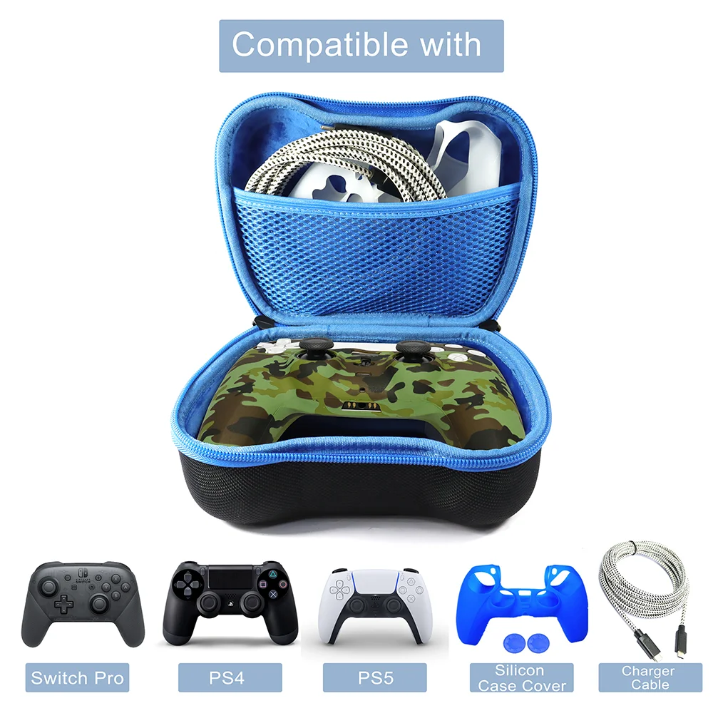 EVA Universal Carrying Travel Protective Bag Pouch Hard Case for PS5 Dualsense PS4 Xbox One - Gallery Image 2
