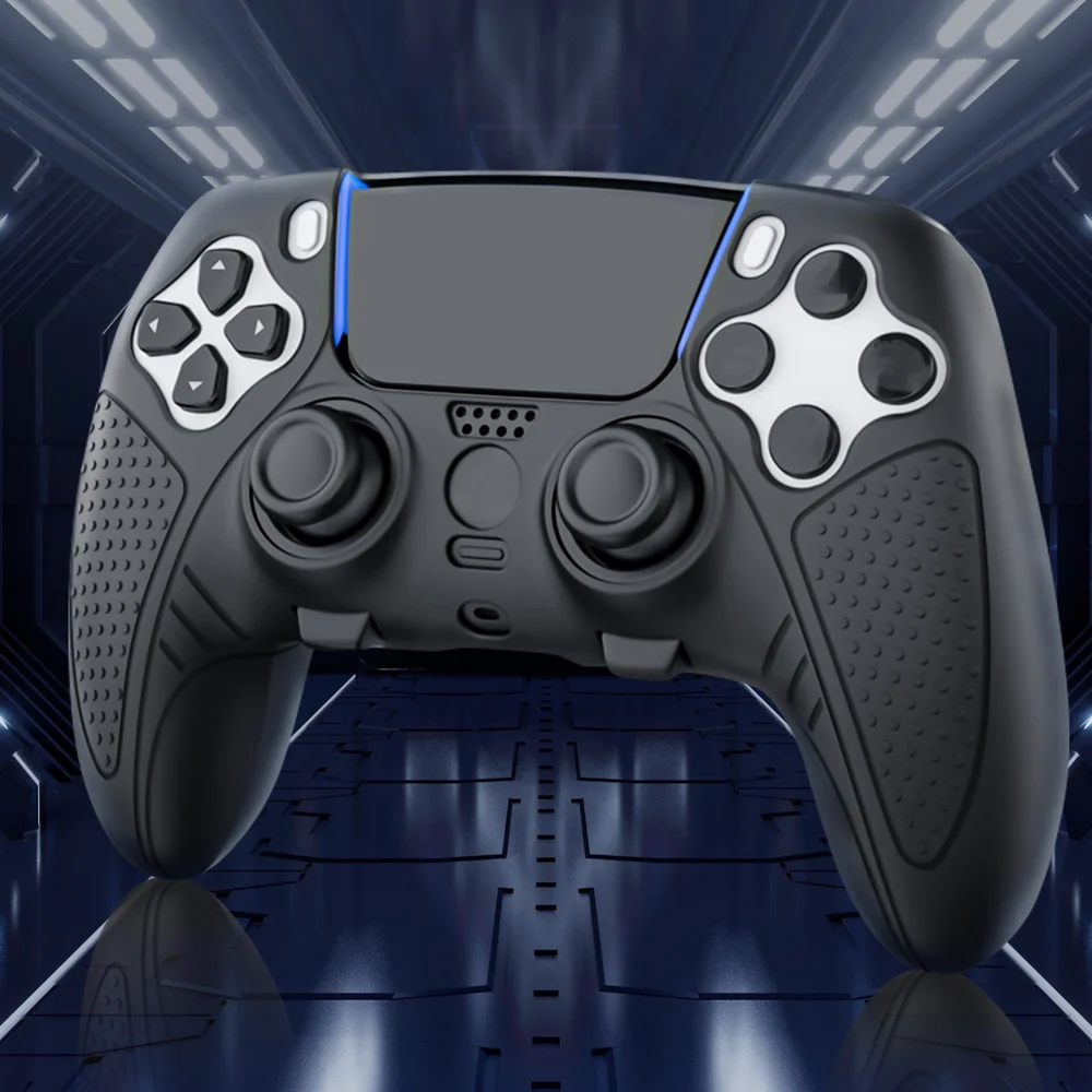 Anti-Slip Silicone Cover Case Soft Rubber Protector Skin for PS5 Dualsense Edge Controller - Gallery Image 2