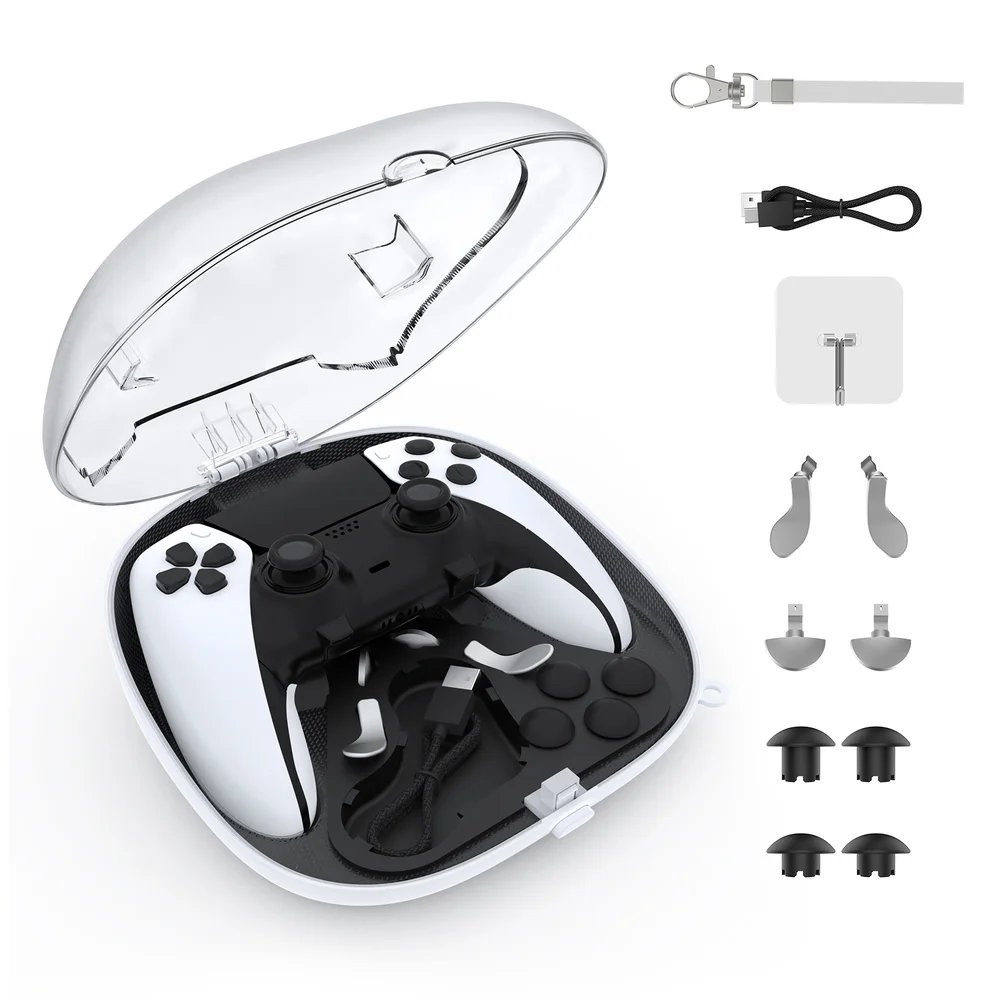 Protective Case for PS5/PS5 Edge Controller Hard Shell Joystick Protector Protective Travel