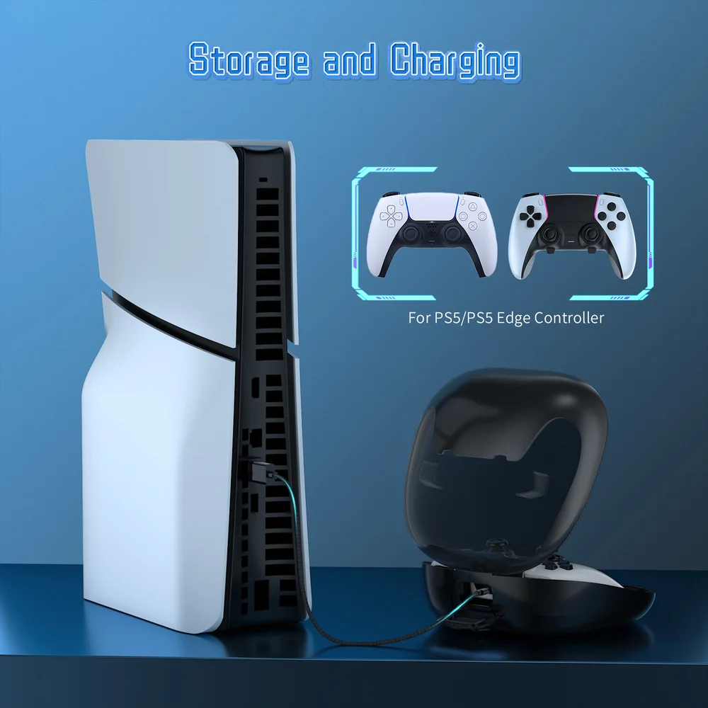 Protective Case for PS5/PS5 Edge Controller Hard Shell Joystick Protector Protective Travel - Gallery Image 5