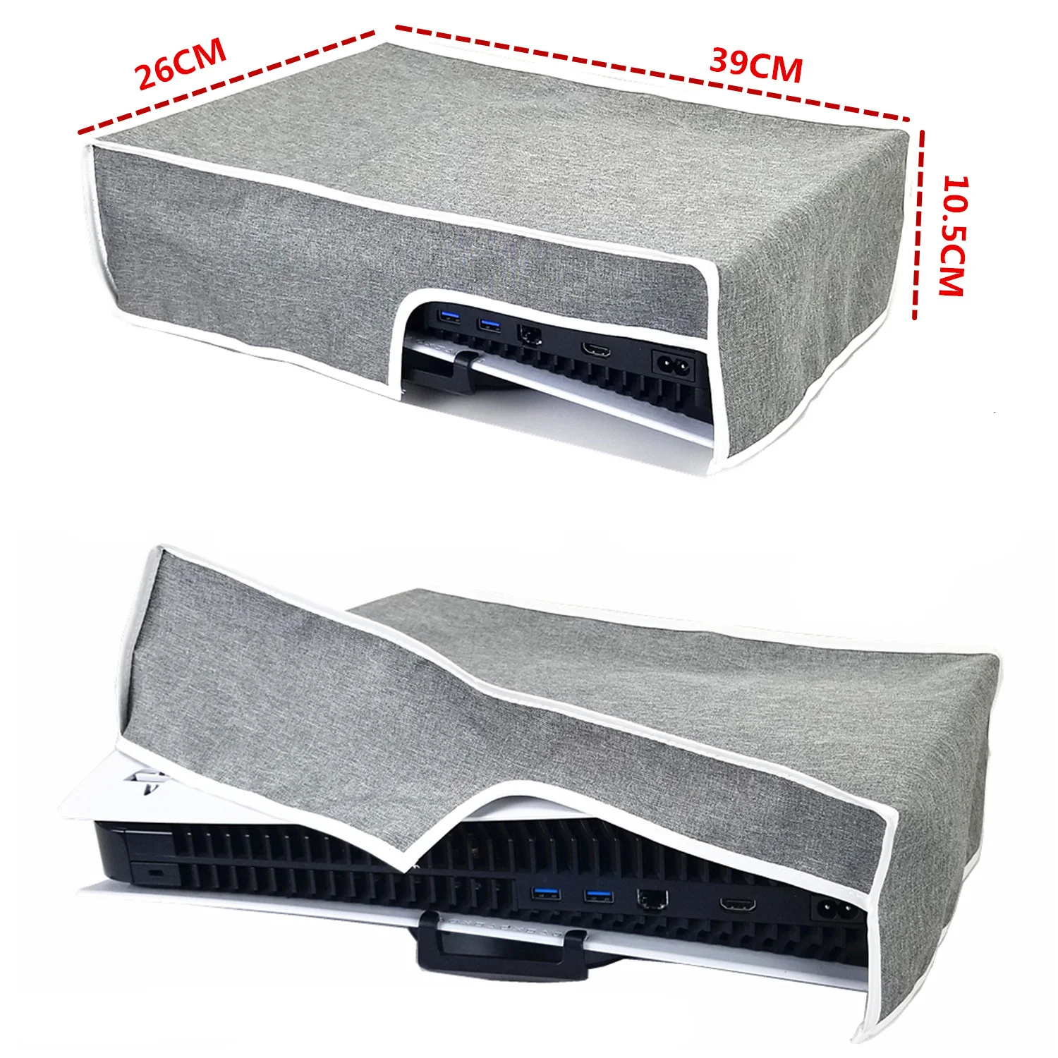 Anti-Scratch Breathable Fabric Dust Cover Sleeve for PS5 Slim & PS5 Pro Console - SKU Option 7