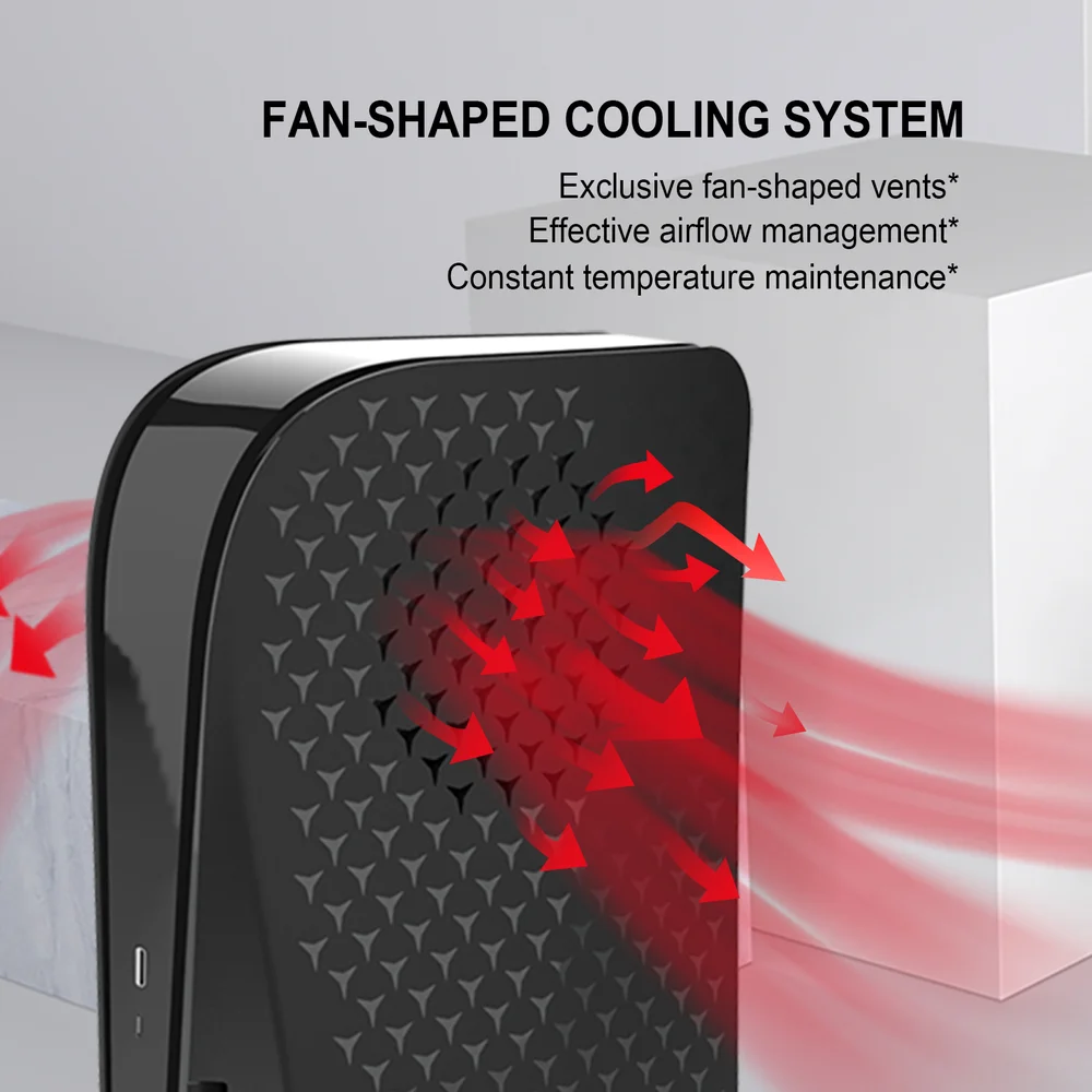 Plates Cover Shell Side Faceplate Black Custom Colors With Cooling Vent Face Plate for - Gallery Image 3