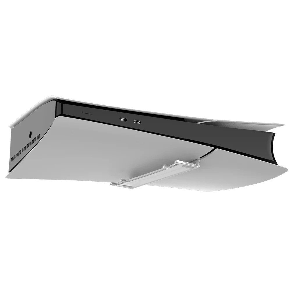 Horizontal Stand Transparent Acrylic Stand for PS5 Slim Disc Digital Version - Gallery Image 2