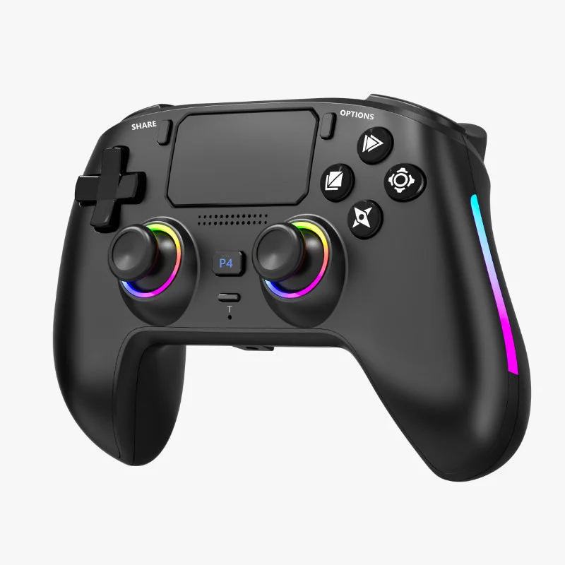 Hall Trigger Joystick RGB Rear Buttons Dual Vibration 6-Axis Wireless Gaming PS4 Controller - Gallery Image 2