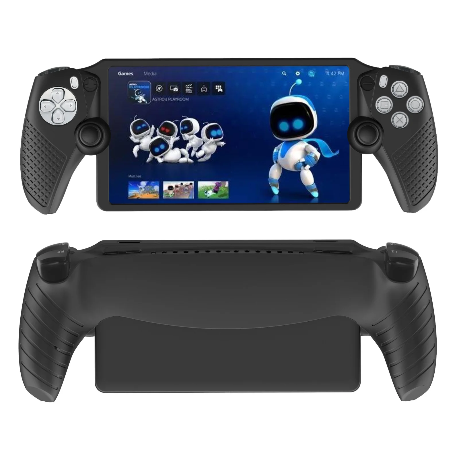 Ergonomic Shockproof Full Protective Silicone Skin Cover for PlayStation Portal