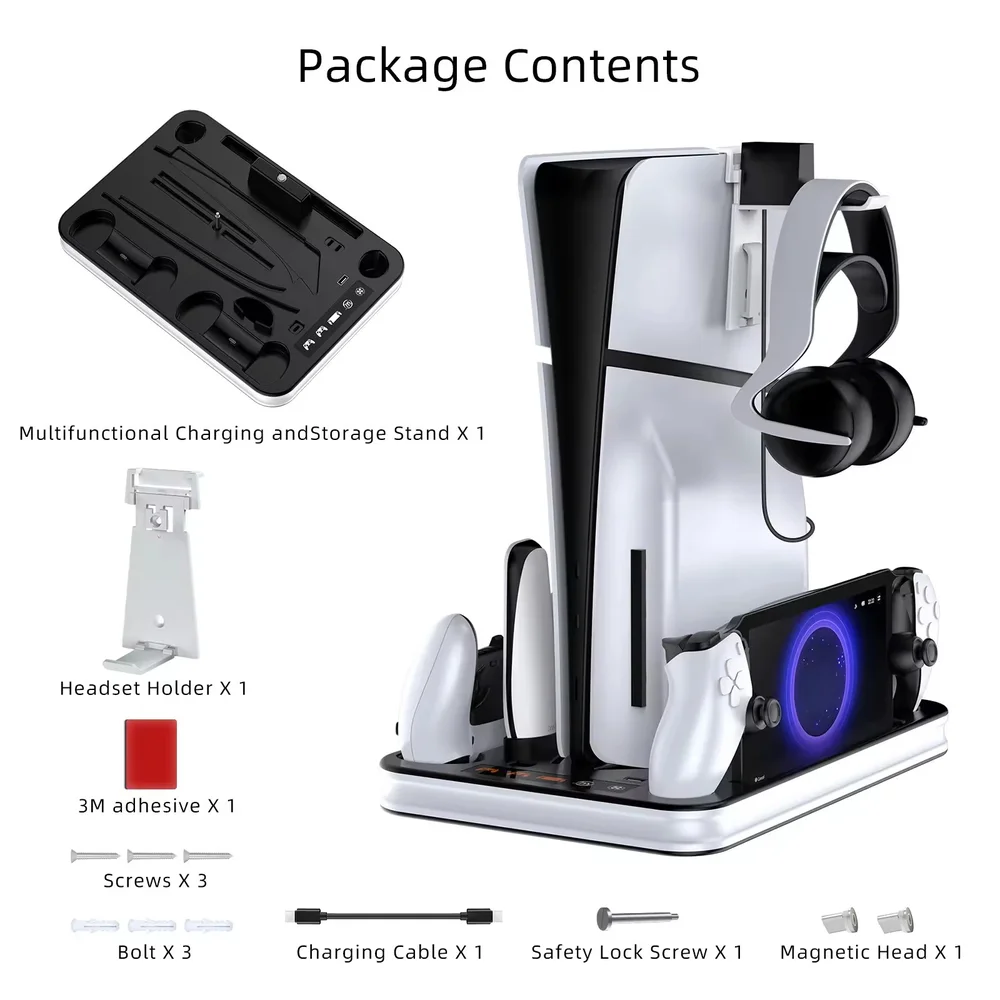 PS5 Portal Controller Accessories Charging Dock Console Cooling Stand Headset Holder for - SKU Option 2