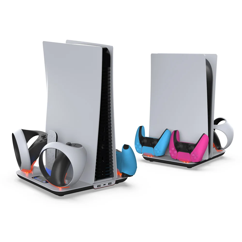 PSVR2 Charging Station Docking Cooling Stand for PS5 Console Dualsense Controller - Gallery Image 3