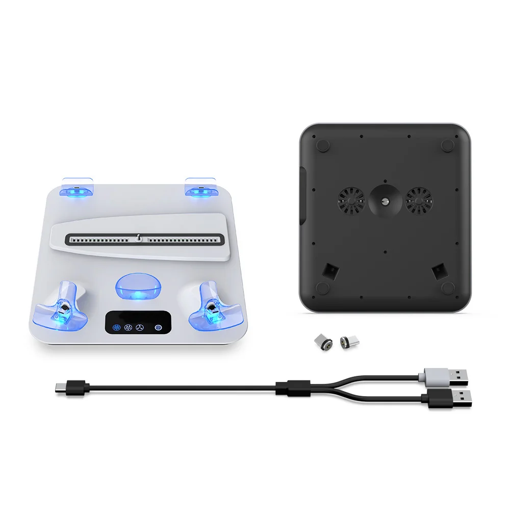 PSVR2 Charging Station Docking Cooling Stand for PS5 Console Dualsense Controller - Gallery Image 5