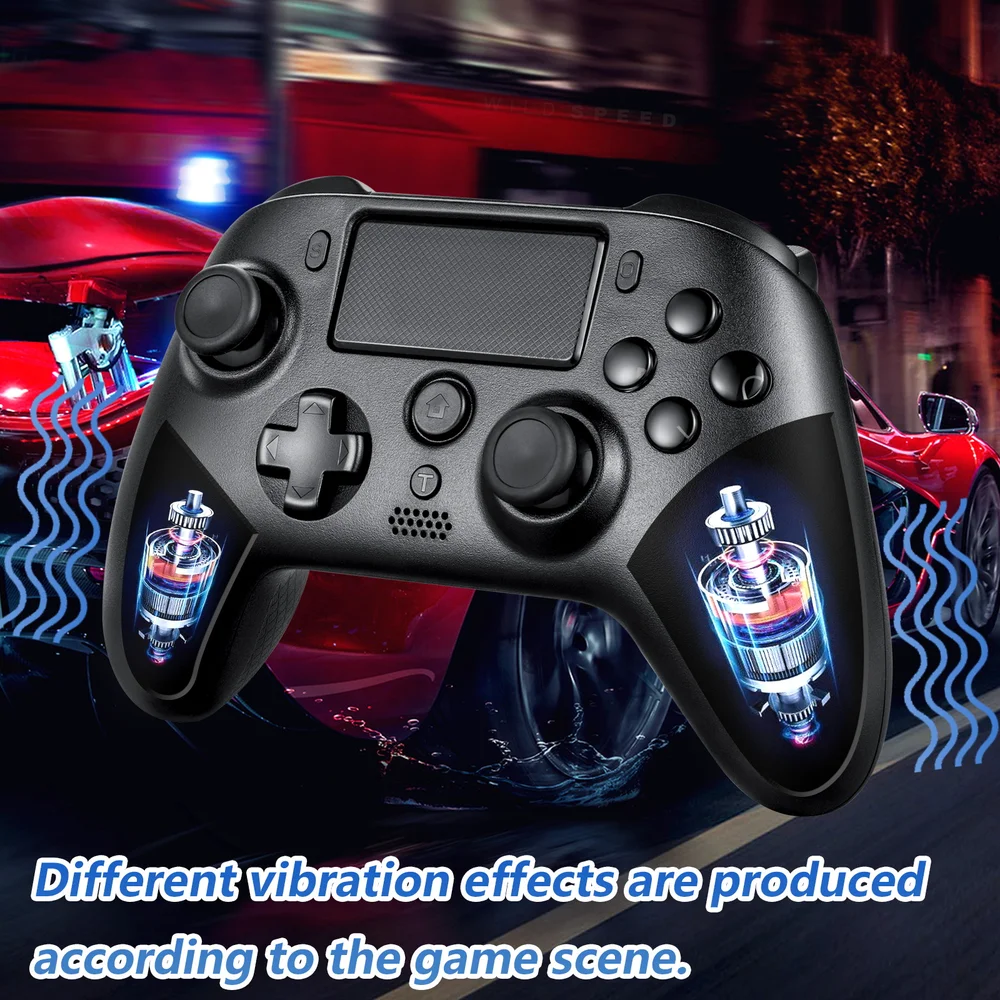 PS5 Gyroscope Turbo Remappable Rear Buttons Hall Joystick Trigger RGB Light Wireless BT Game - Gallery Image 3