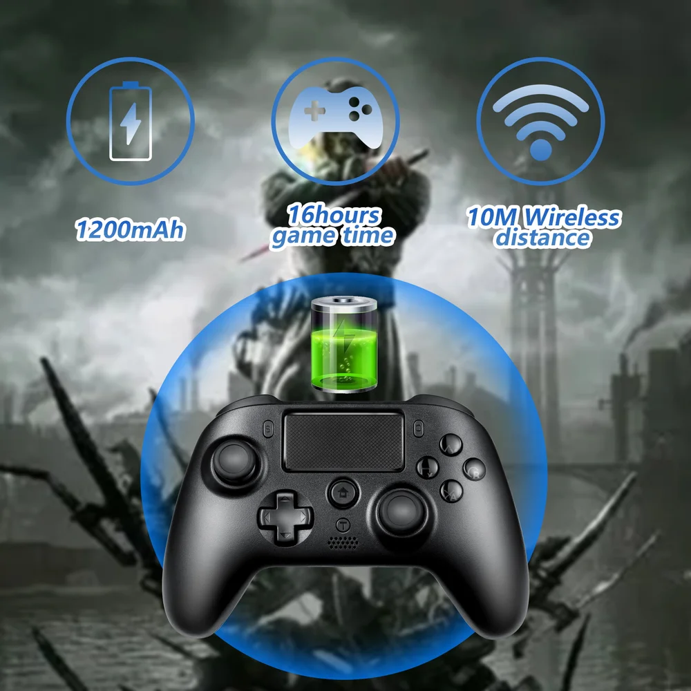 PS5 Gyroscope Turbo Remappable Rear Buttons Hall Joystick Trigger RGB Light Wireless BT Game - Gallery Image 6