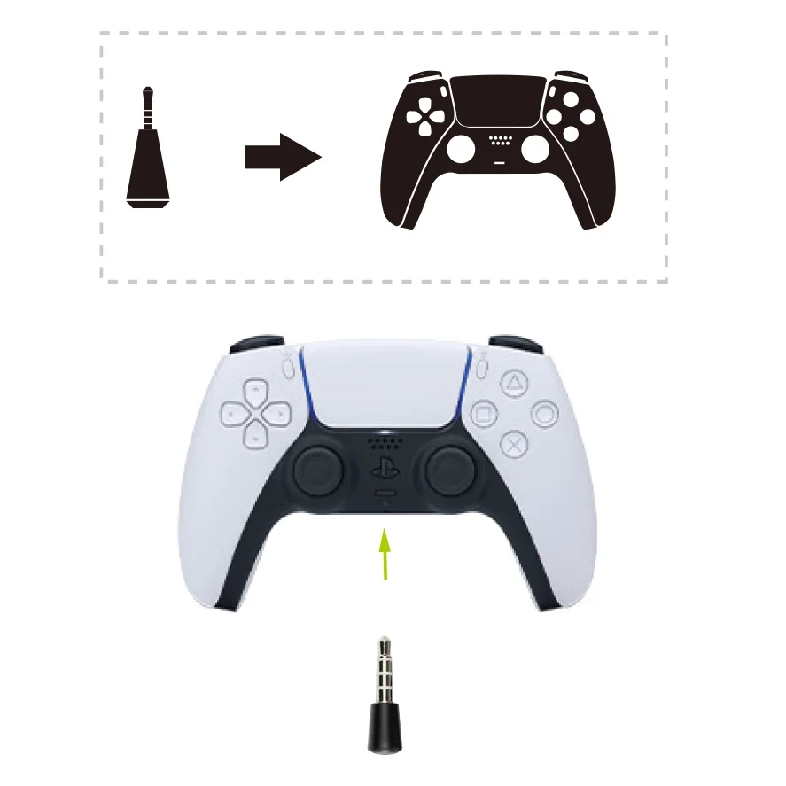 USB PS4 BT Adapter Dongle Connect Headset Mic Wireless for PC Airpod Buds PS4