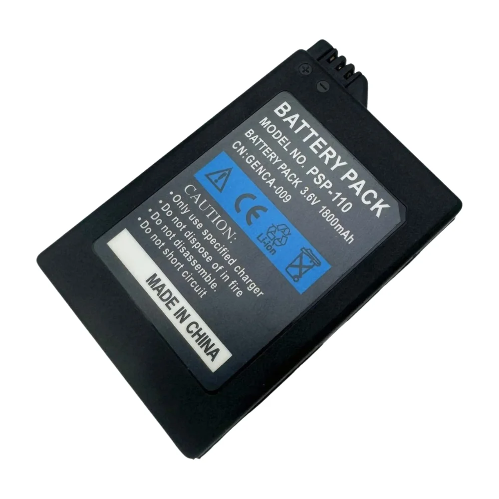 Rechargeable Battery Pack High Capacity 1800mAh Battery Pack for Sony PSP 1000 1001