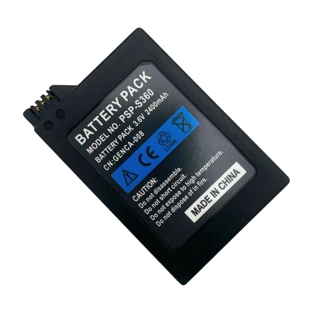 2400mAh 3.6V Li-ion Polymer Lithium Ion Rechargeable Battery Pack Replacement for Sony PSP