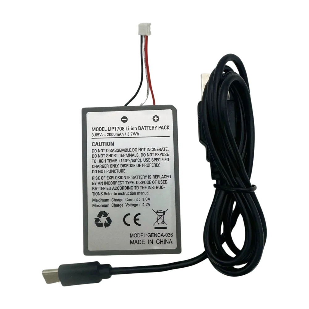 2000mAh Rechargeable Battery Pack for Sony PS5 Controller DualSense CFI-ZCT1W Wireless - Gallery Image 2