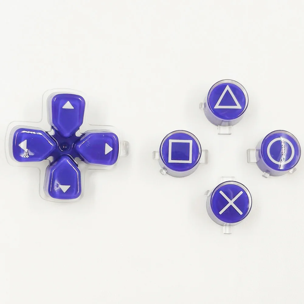 Replacement ABXY & D-Pad Crystal Jelly Action Buttons Set for PS5 Controller - SKU Option 1