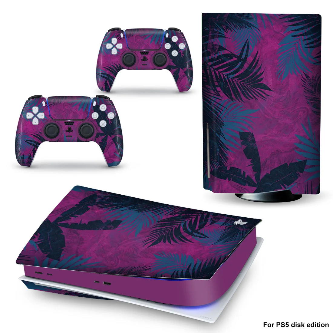 Full Body Anti-Scratch Vinyl Skin Decal Set for PS5 Original Console (Disc & Digital) - SKU Option 5