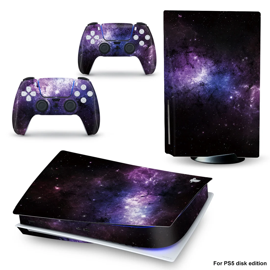 Full Body Anti-Scratch Vinyl Skin Decal Set for PS5 Original Console (Disc & Digital) - SKU Option 7