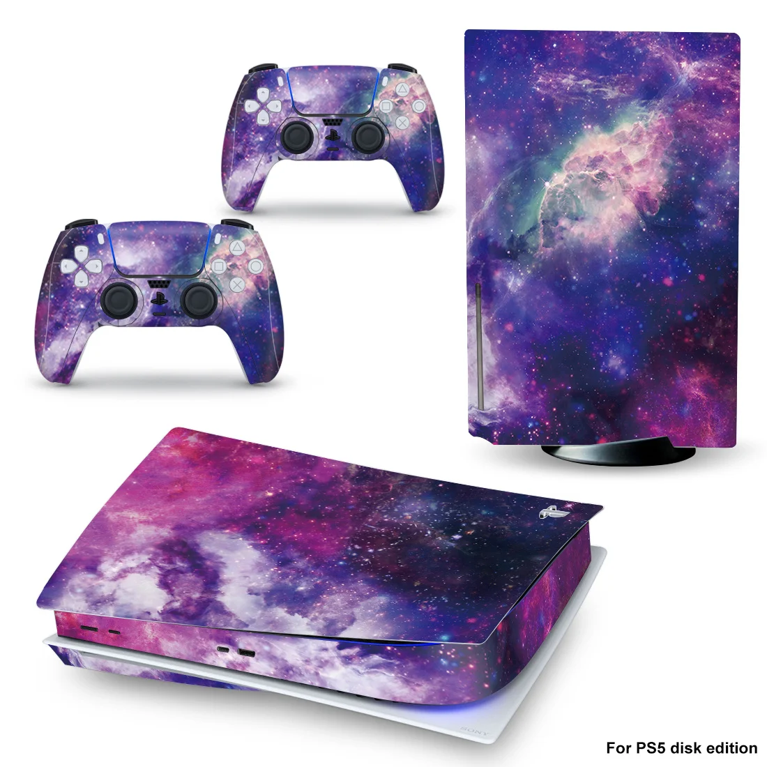 Full Body Anti-Scratch Vinyl Skin Decal Set for PS5 Original Console (Disc & Digital) - SKU Option 8
