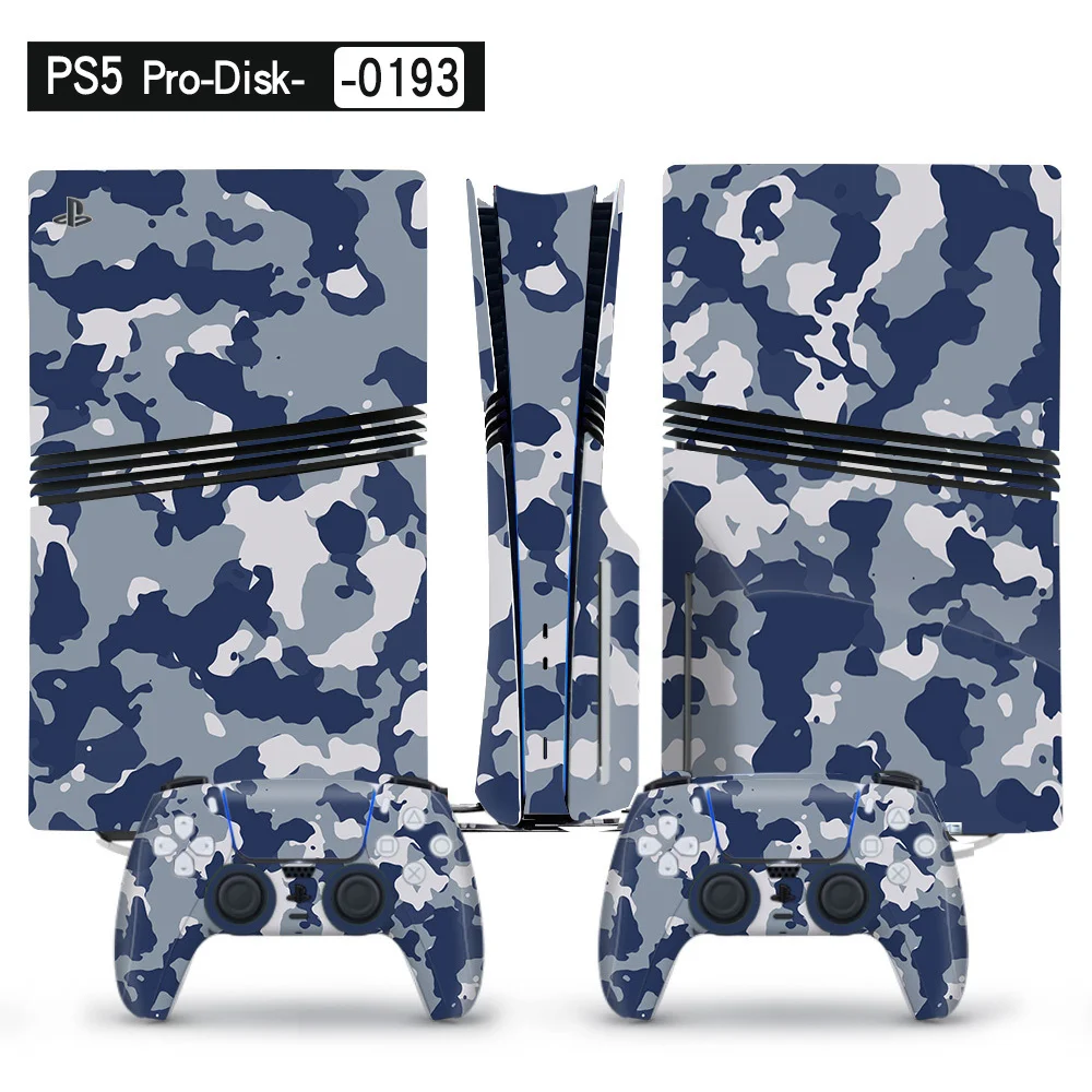 Full Body Scratch-Resistant Vinyl Skin Decal Wrap for PS5 Pro Console & Controllers - SKU Option 4
