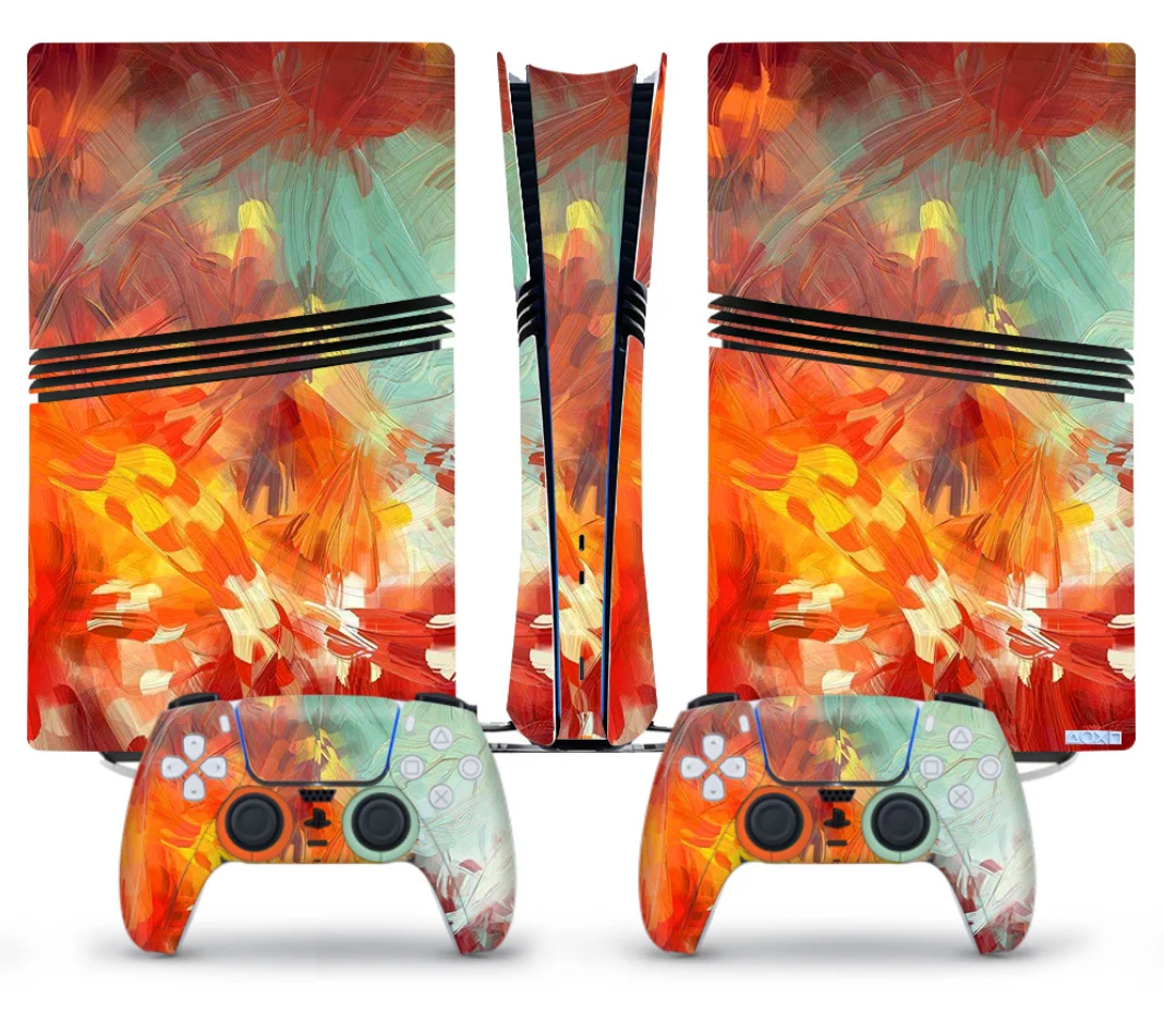Full Body Scratch-Resistant Vinyl Skin Decal Wrap for PS5 Pro Console & Controllers