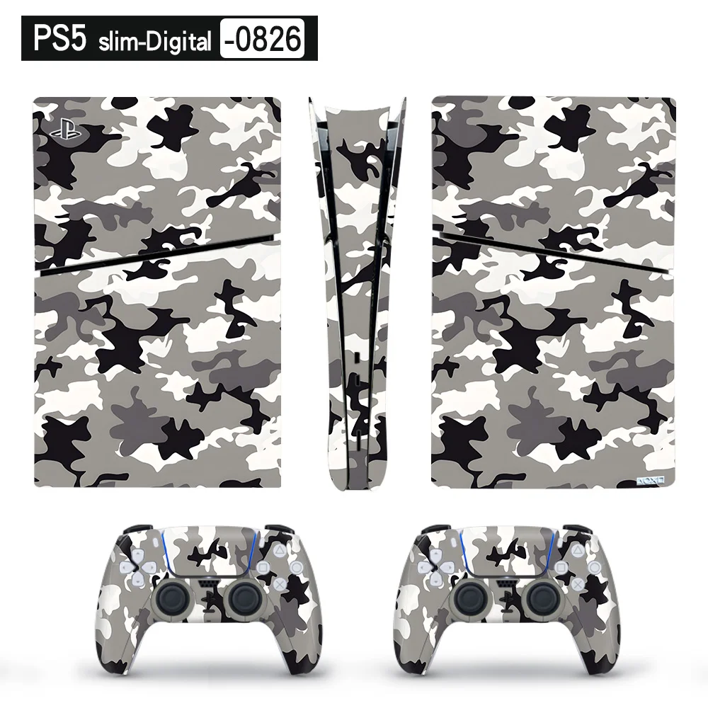 Full Body Premium Vinyl Skin Decal Wrap for PS5 Slim Console (Disc & Digital) - SKU Option 2