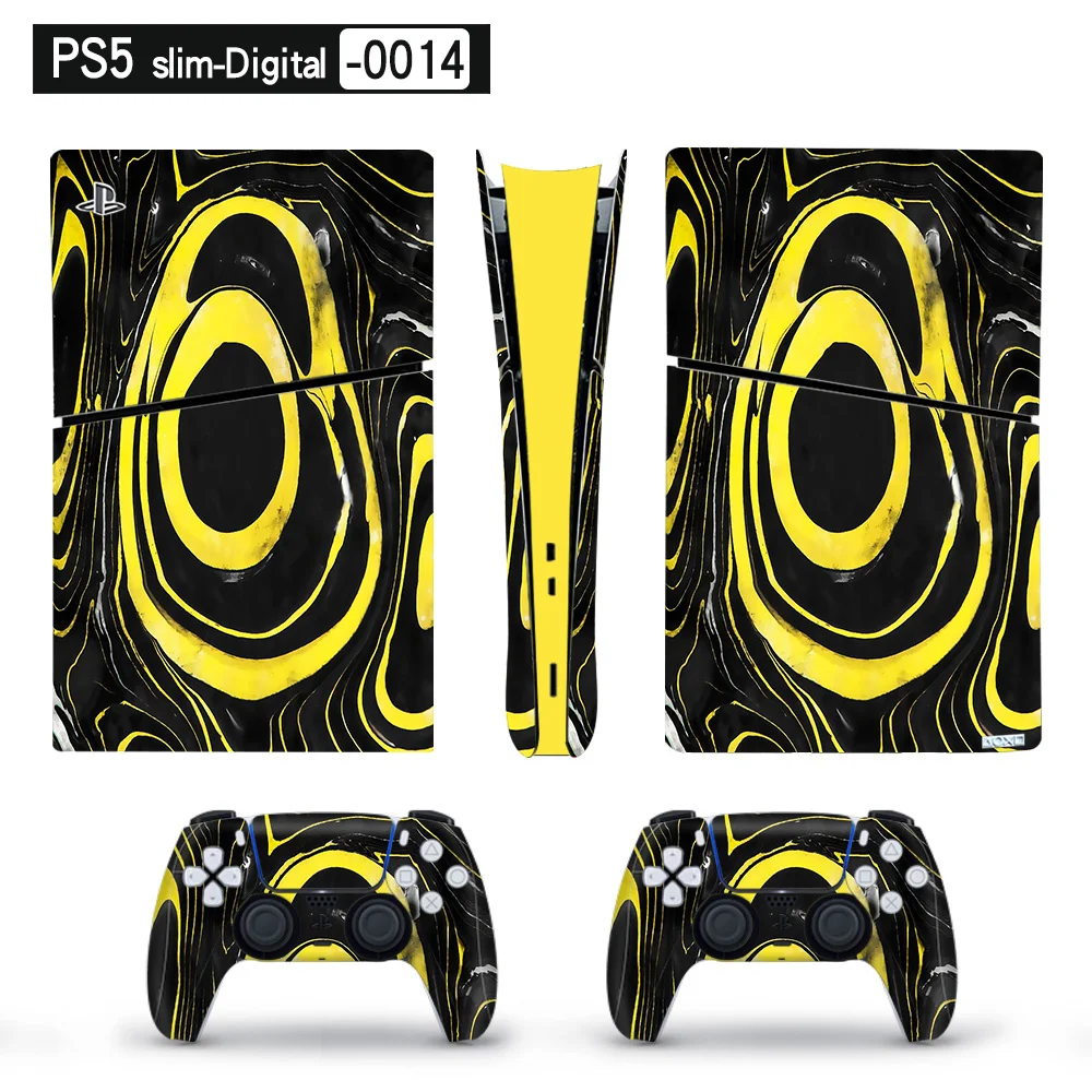 Full Body Premium Vinyl Skin Decal Wrap for PS5 Slim Console (Disc & Digital) - SKU Option 5