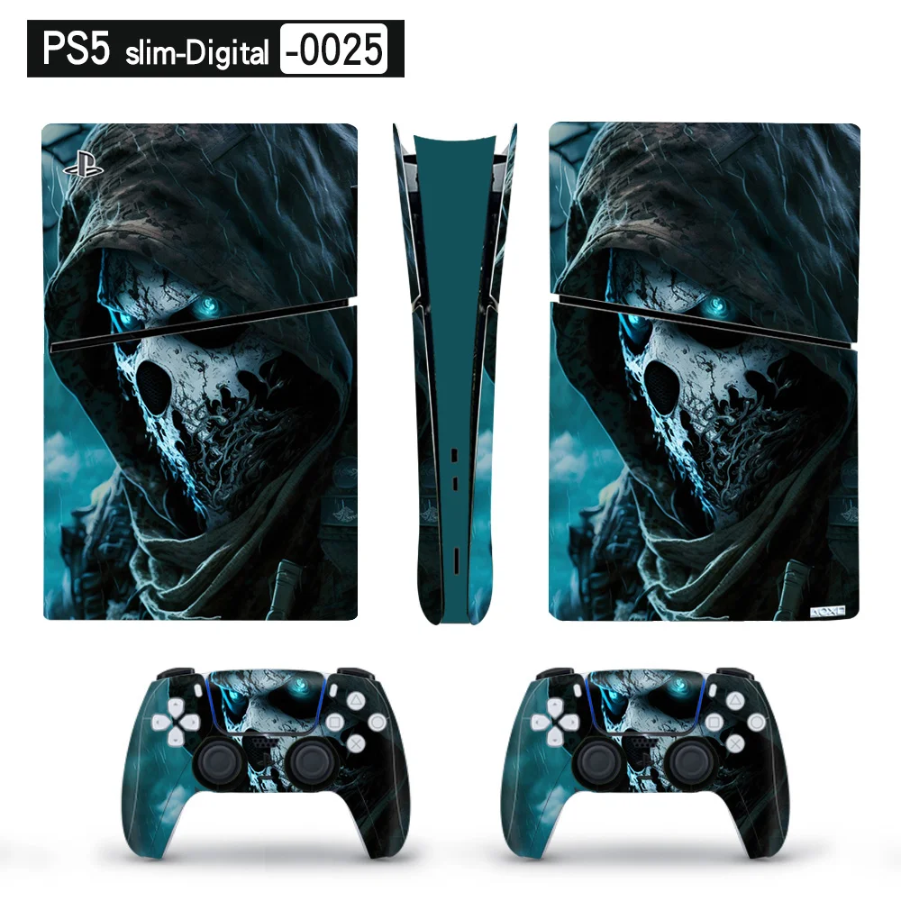 Full Body Premium Vinyl Skin Decal Wrap for PS5 Slim Console (Disc & Digital) - SKU Option 6