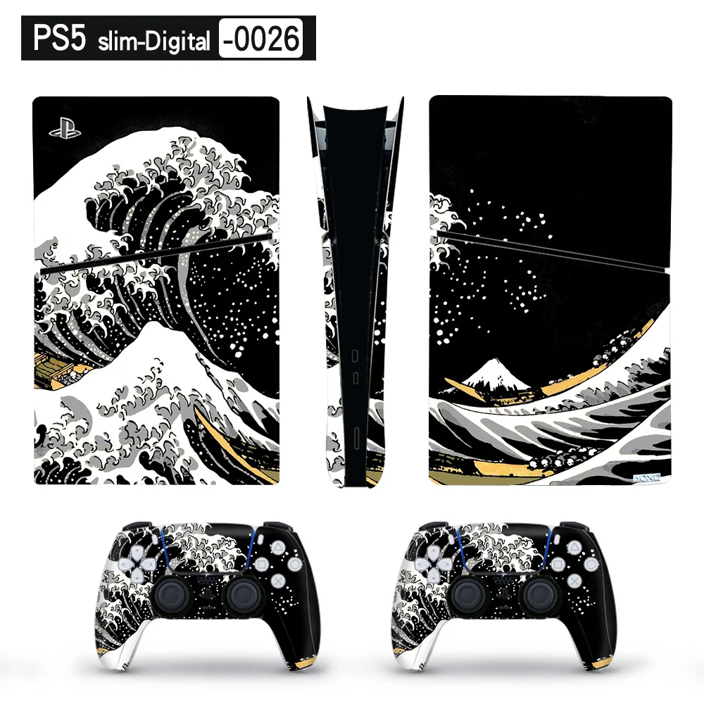 Full Body Premium Vinyl Skin Decal Wrap for PS5 Slim Console (Disc & Digital) - SKU Option 7