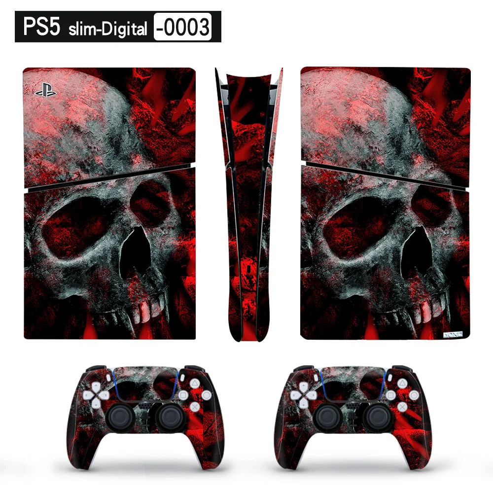 Full Body Premium Vinyl Skin Decal Wrap for PS5 Slim Console (Disc & Digital) - SKU Option 8