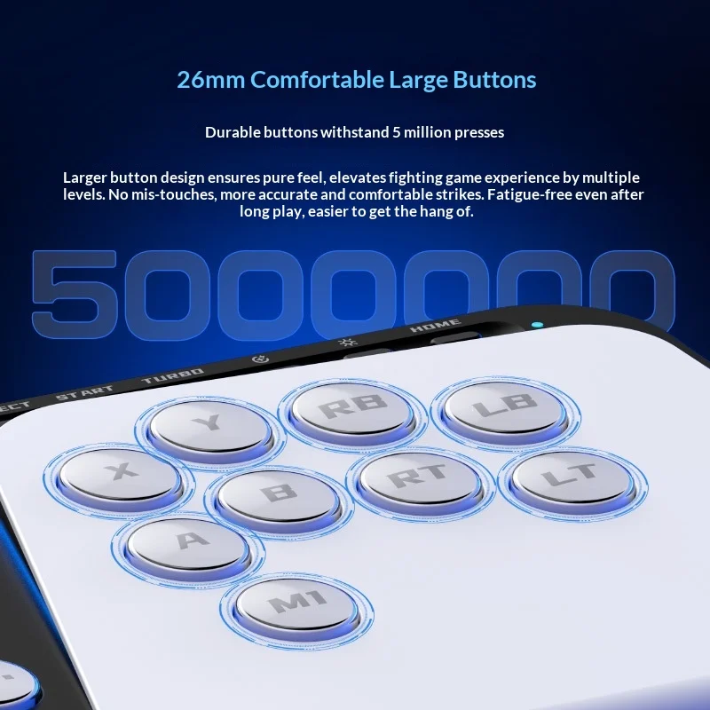 Leverless All-Button Fight Stick Multi-Platform Wireless Hitbox for Switch Xbox PC PS5 - Gallery Image 4