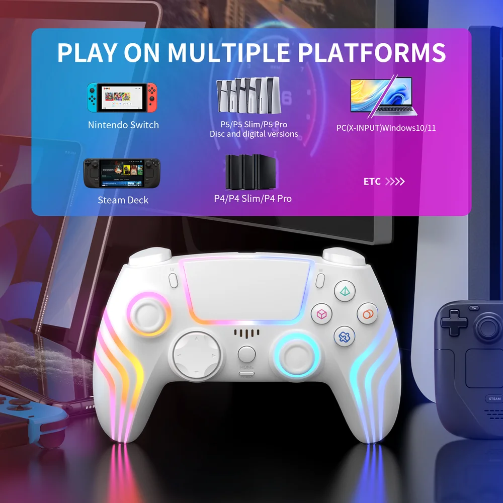 PS5 Wireless Controller Support PS5 Games for PS5 Slim Pro PC - Gallery Image 2