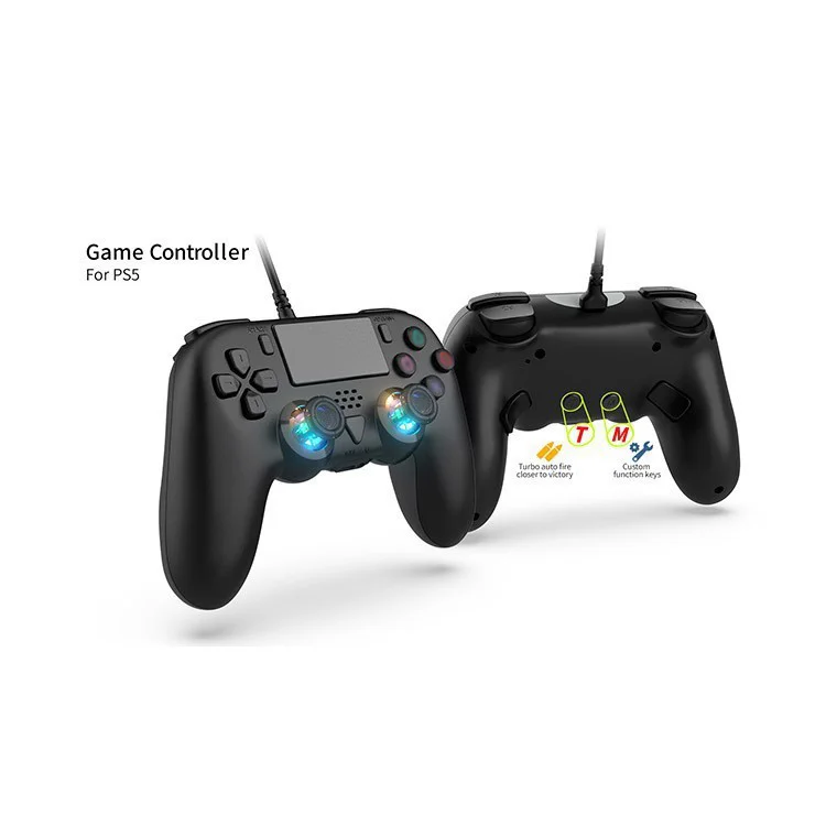 PS5 Pro Wired Controller Sensor Vibration Full Functions Except Haptic Feedback Adaptive - Gallery Image 3