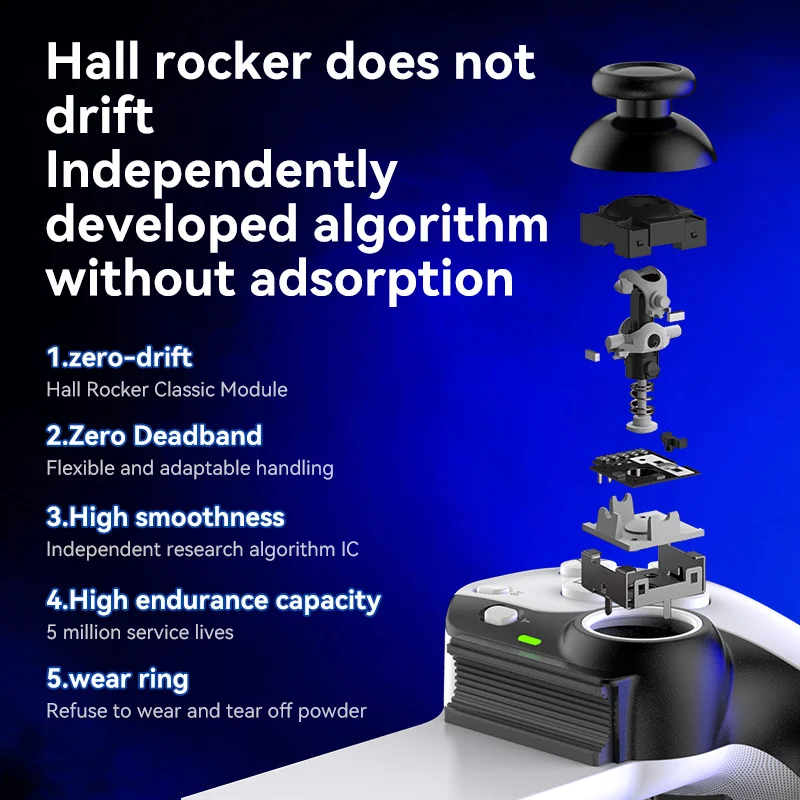 PS4 Wireless BT Game Joystick Controller No Drift No Lag With Paddles Hall Effect Joystick for - Gallery Image 2