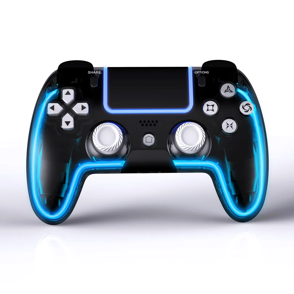 Wireless Controller Compatible for PS4 Slim Pro Console With Touch Pad Audio Gyro Double