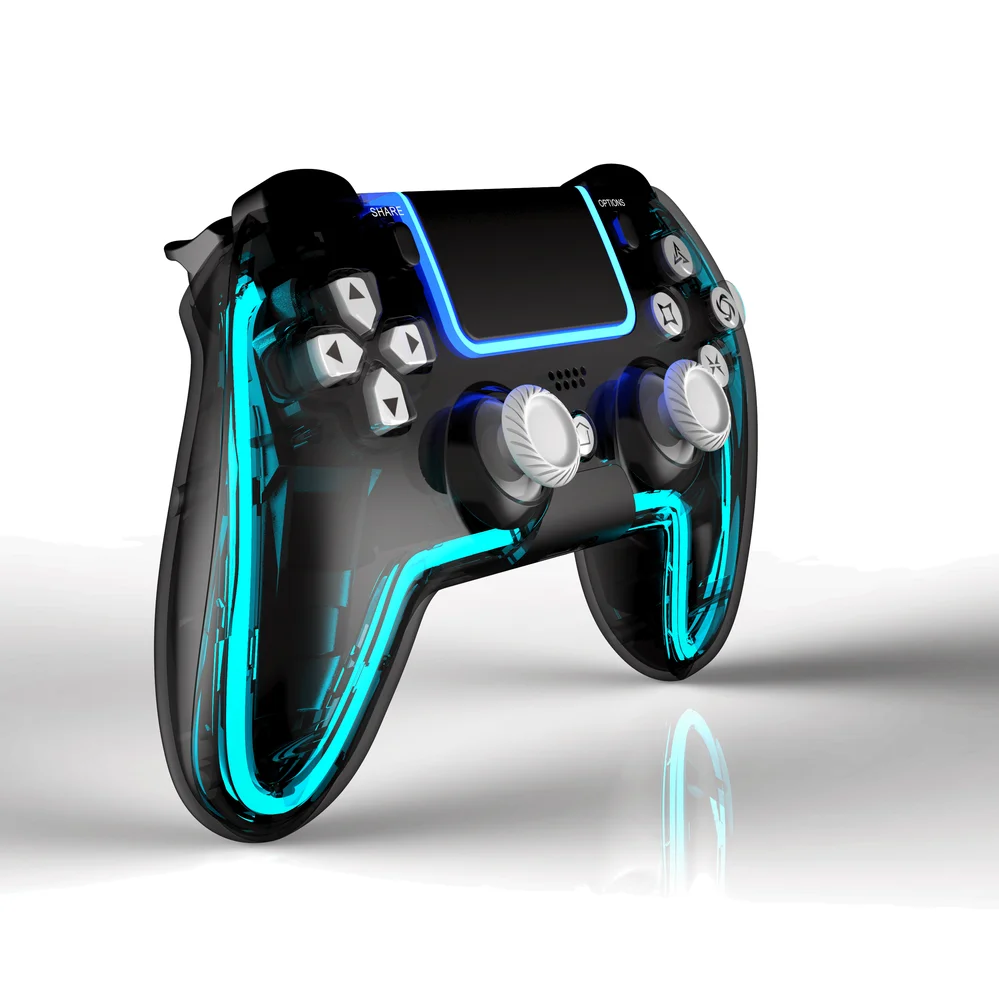 Wireless Controller Compatible for PS4 Slim Pro Console With Touch Pad Audio Gyro Double - Gallery Image 5