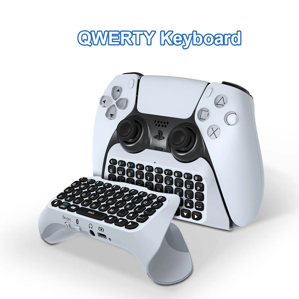 3.5mm Wireless Keyboard BT 3.0 Controller Chat Pad for PS5 Gamepad Mount Mini Keypad Portable - Gallery Image 5