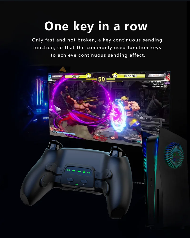 Programmable Remap Macro PS5 Controller Rear Back Metal 4 Paddles for PS5 Wireless Controller - Gallery Image 4