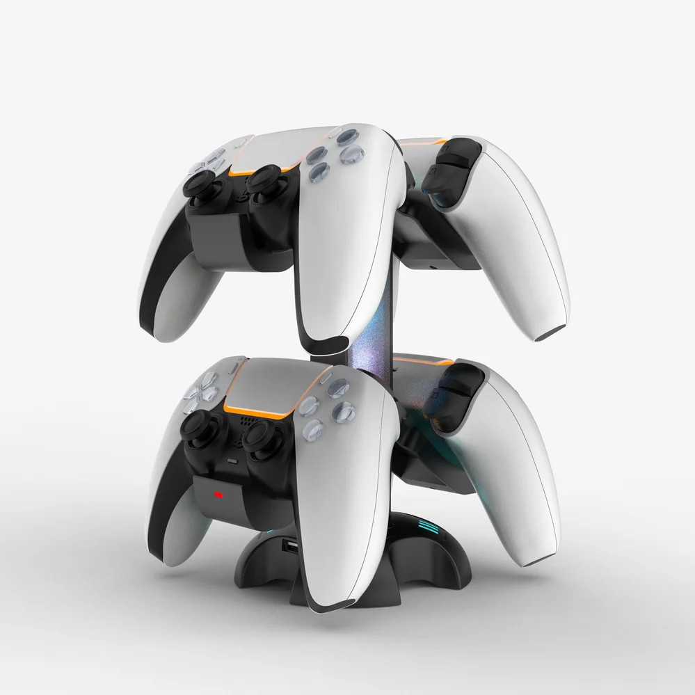 Controller Charging Stand Tower RGB Lights for Dualsense
