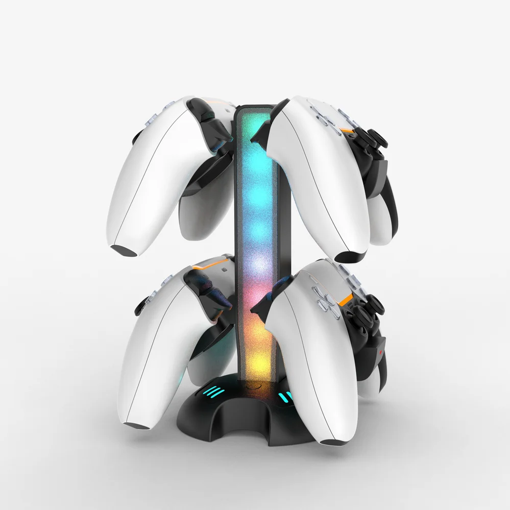 Controller Charging Stand Tower RGB Lights for Dualsense - Gallery Image 2
