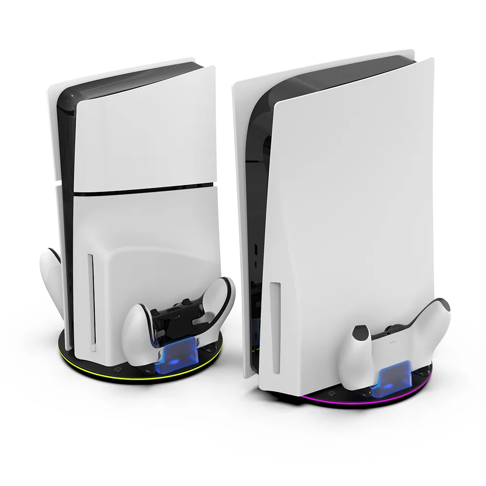 Vertical Stand with Controller Charging Dock for PS5 / PS5 Slim - SKU Option 5