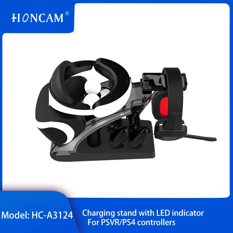 PS VR Charger Stand VR Jogos PS4 Slim Console for Playstation VR Dualshock 4 PS4 - Gallery Image 2